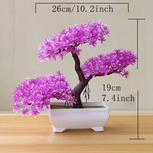 Kunstig Bonsai Tre - Lilla
