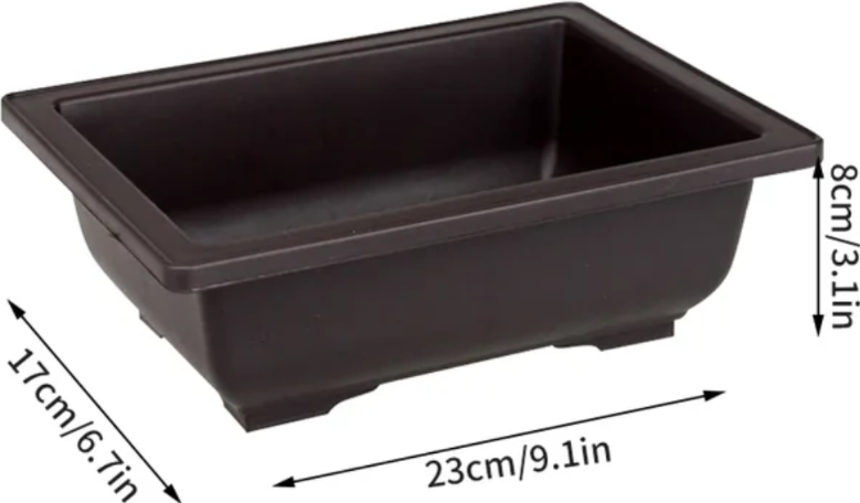 Plast Bonsai Potte 17cm x 23cm x 8cm