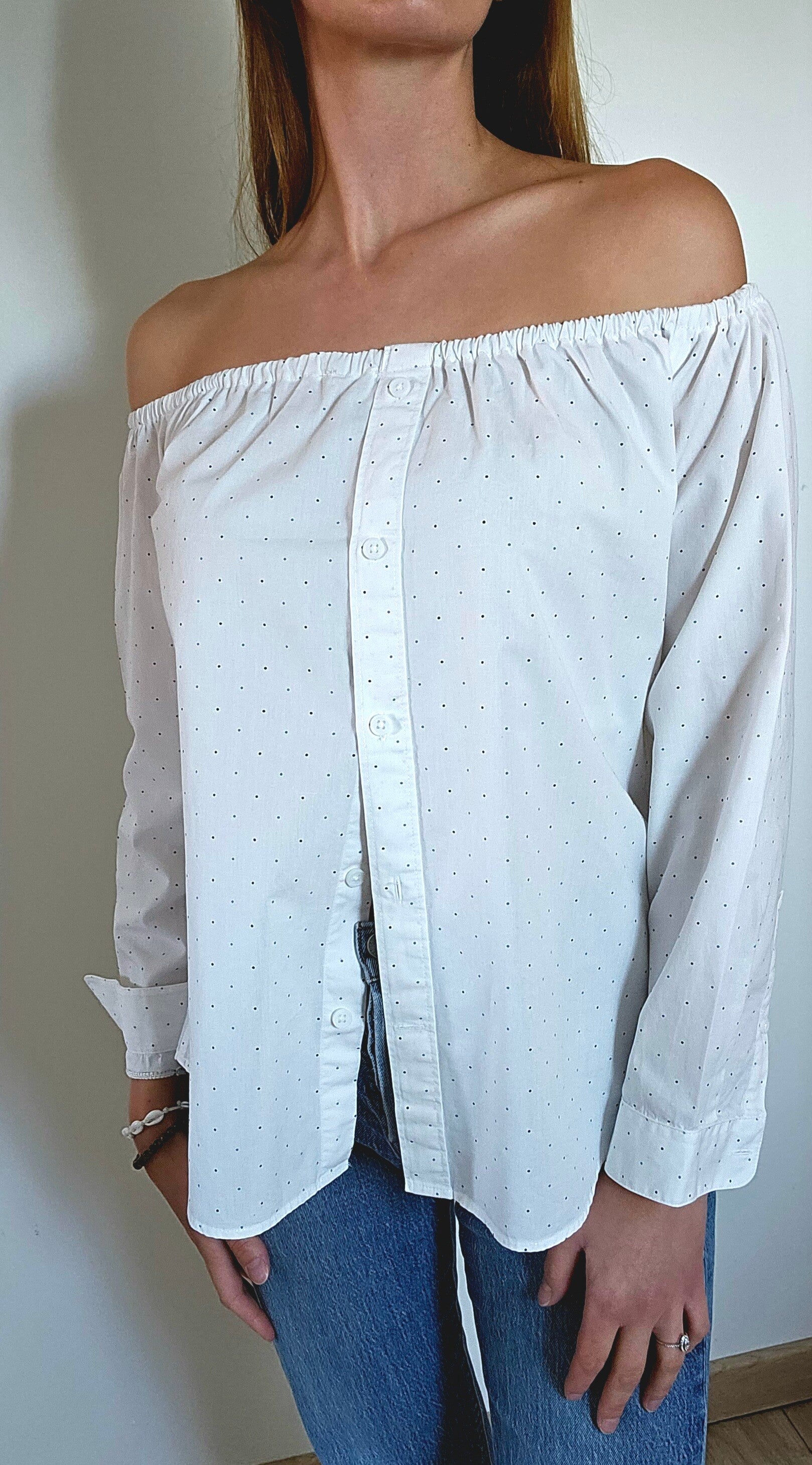 Blouse épaules dénudées