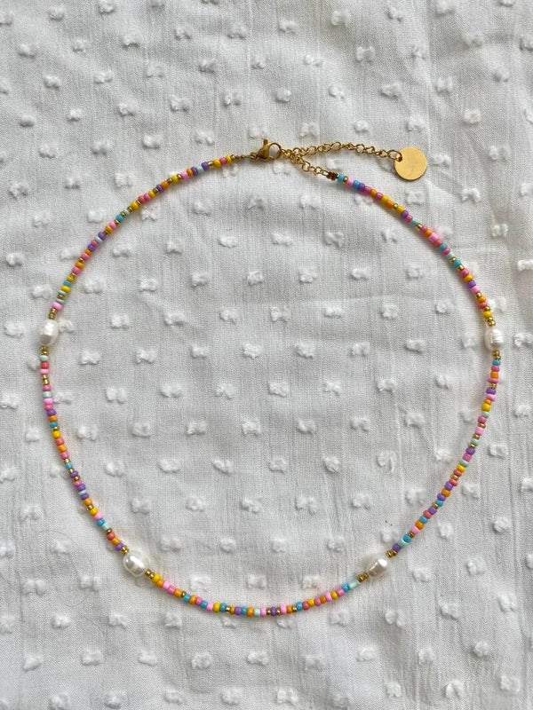 COLOURFUL PEARLS, kettinkje