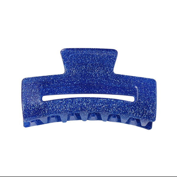 BLUE GLITTER, haarclip