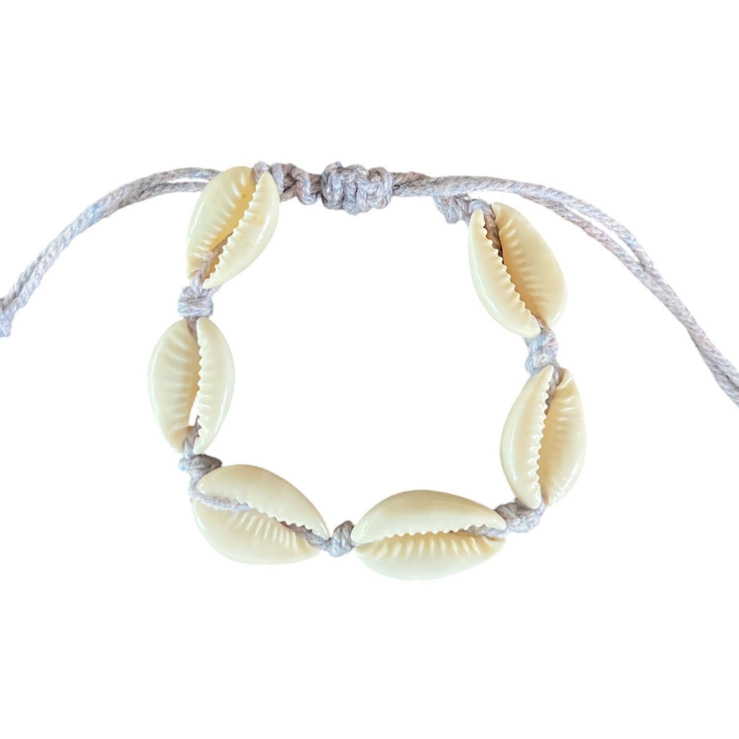 Schelp armband paars