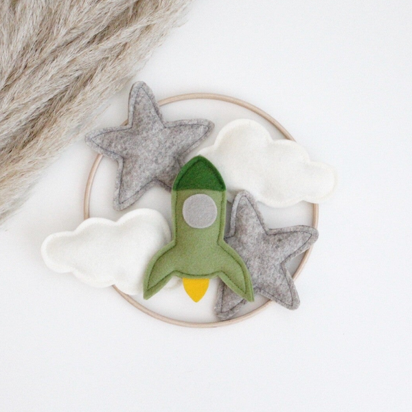 Babymobiel | Raket | Groen