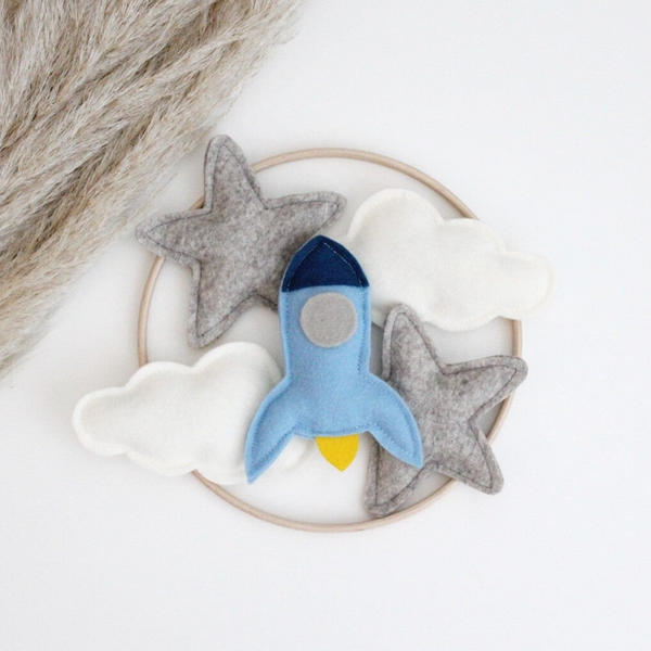 Babymobiel | Raket | Blauw