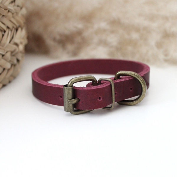 Klassieke Vetleer Halsband | Verstelbaar