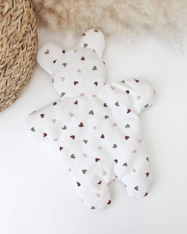 Knuffeldoek Teddy | XL | Hartjes