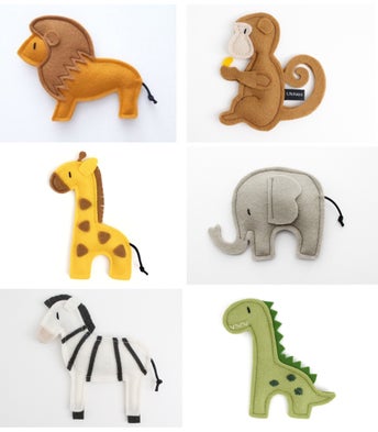 Leeuw aapje olifant giraffe dino panda vilt dieren jungle