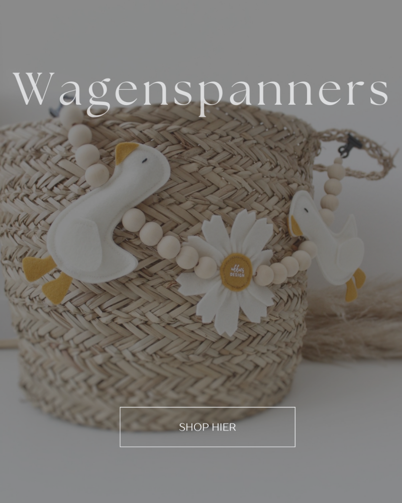 wandelen met de kinderwagen is nu nog leuker met een wagenspanner. Diverse vilt figuurtjes thema´s of stel zelf samen. Populair kraamcadeau om te weg teven
