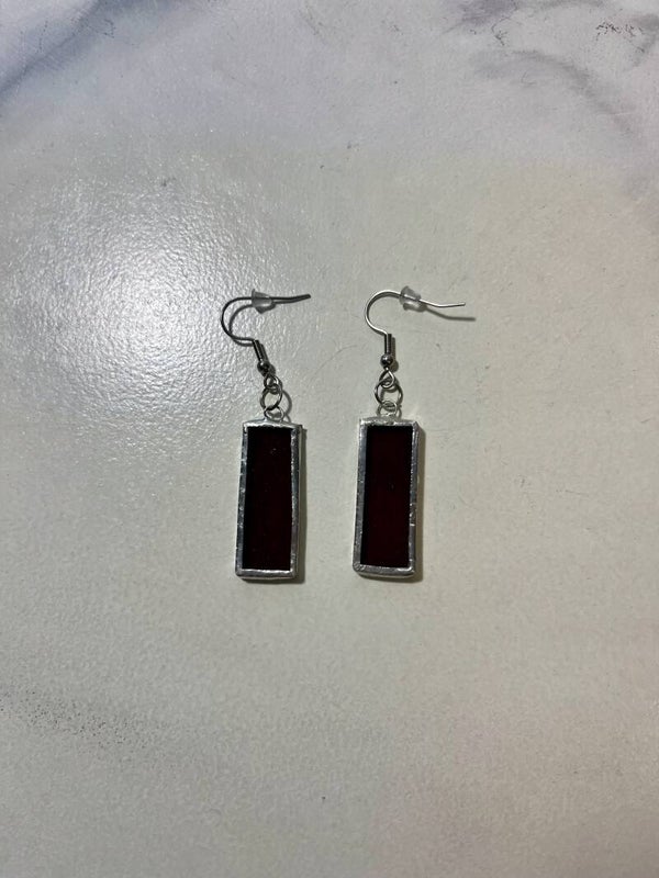 Glas-in-lood oorbellen