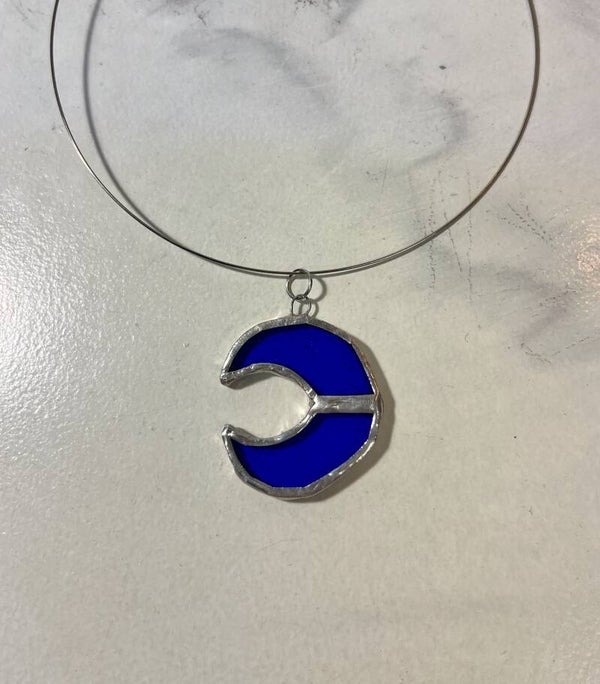 Glas-in-lood ketting