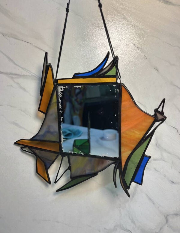 Glas in lood spiegel