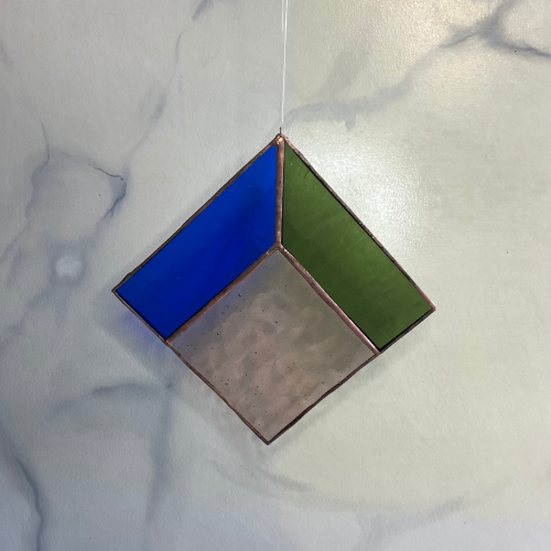 Geometrisch glas-in-loodraam