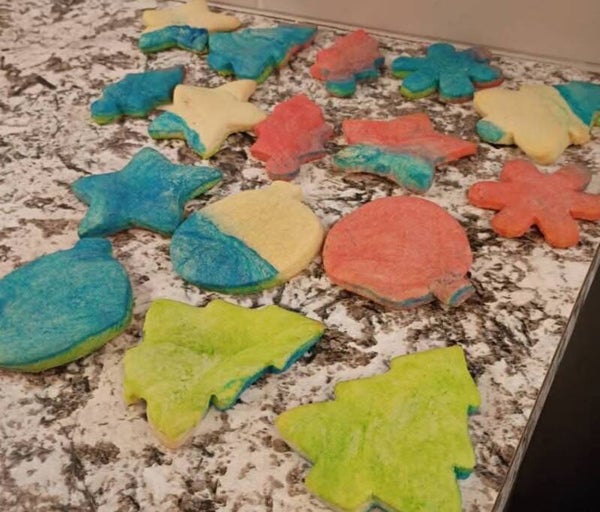 Festive sugar cookies
