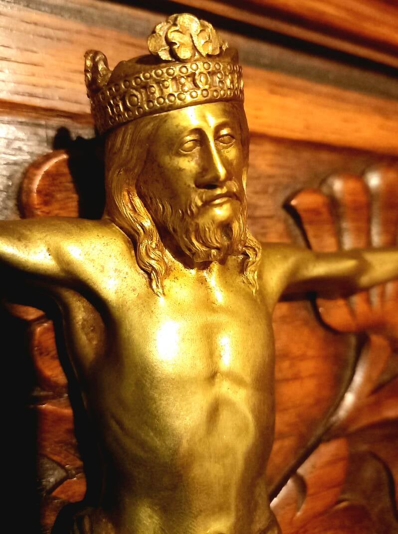 CHRIST , PHYSIQUE DE CHARLEMAGNE ET COURONNE . Réf- 235