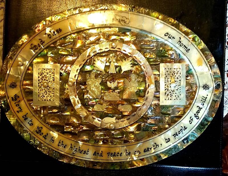 Nacre. Bénis soit ta maison et ceux qui honore Jésus.   Bethleem. Réf 551