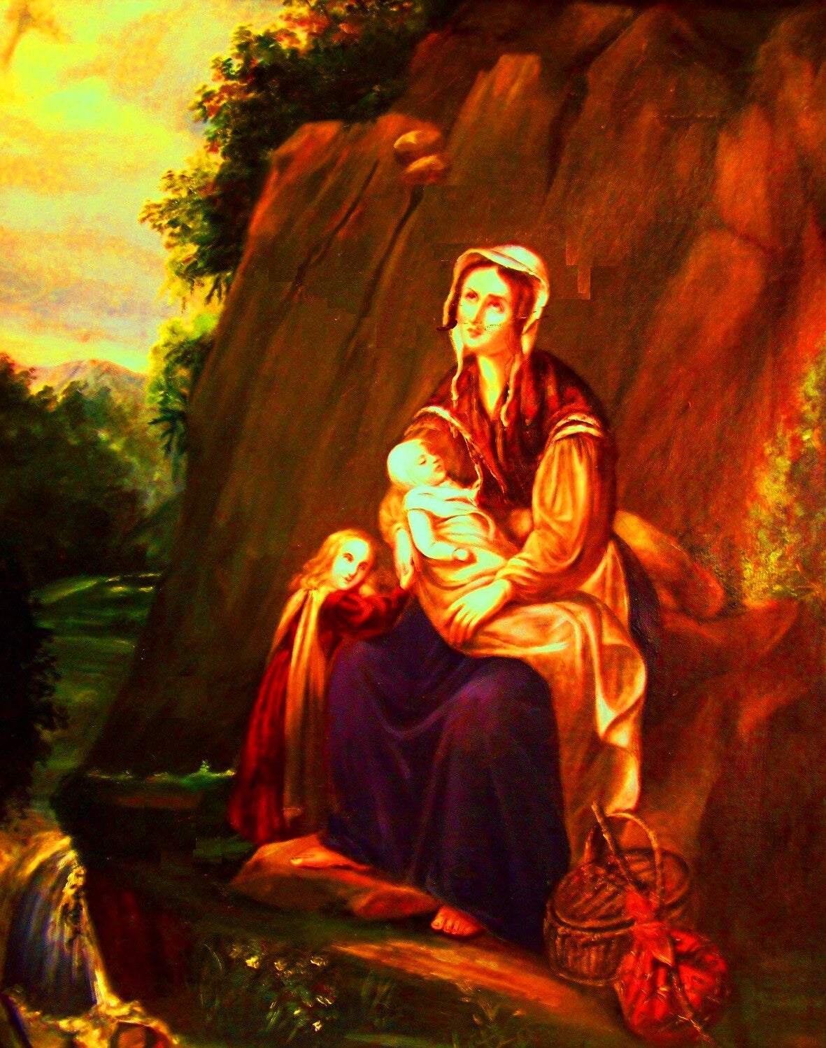 Peinture sur toile. L'abandon Réf 250