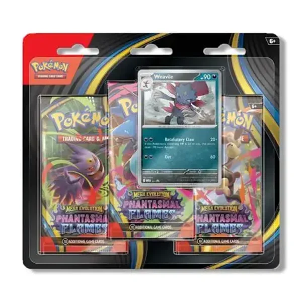 Pokemon Phantasmal Flames 3 Pack blister (Random Art)
