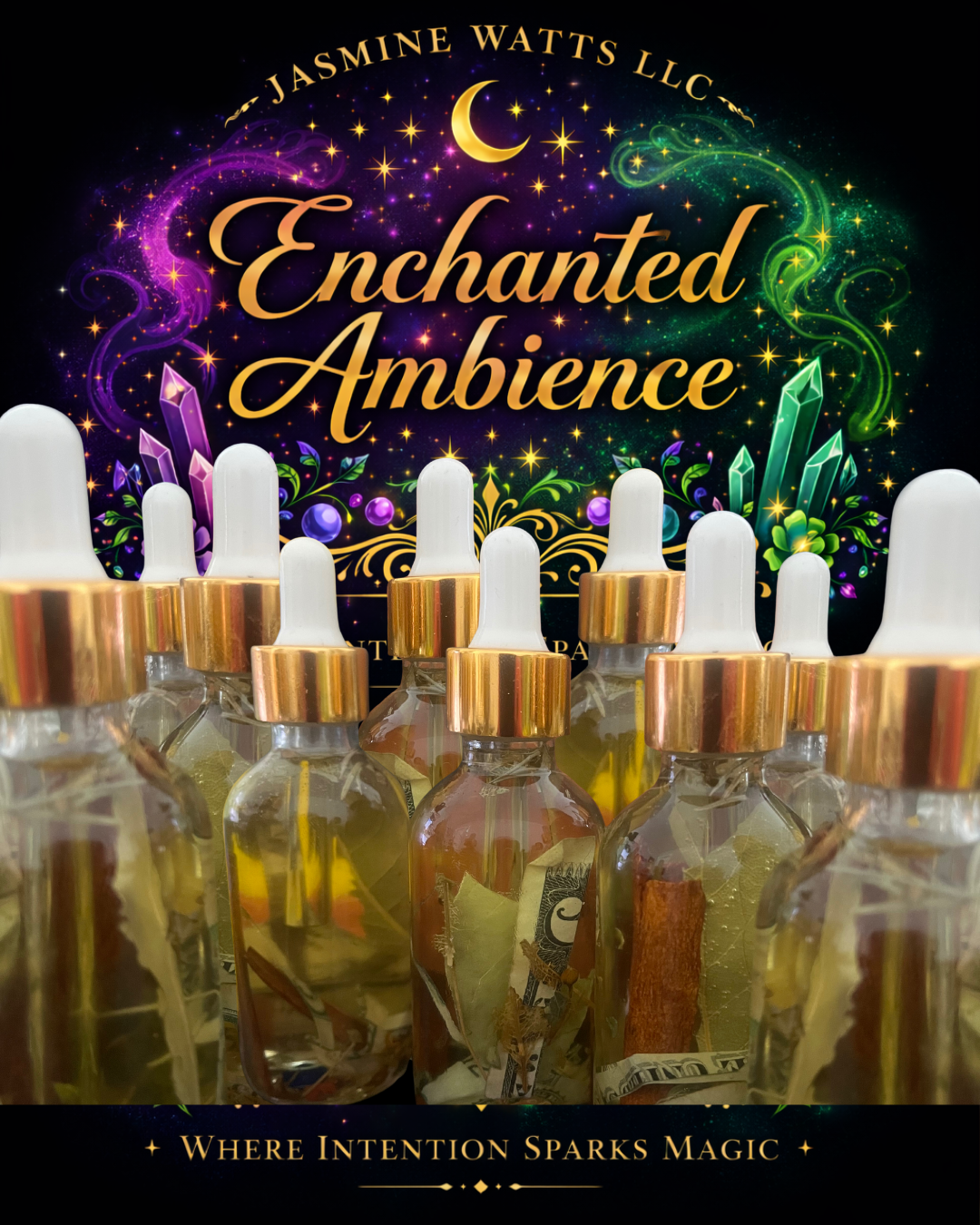 ✨ Liquid Gold – Sacred Infused Elixir for Abundance, Flow & Manifestation ✨