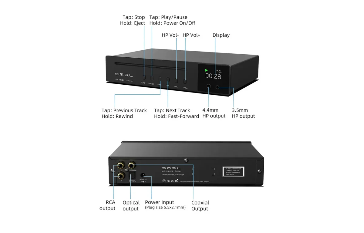 StereoWise: CD Player - SMSL Audio / StereoWise: CD - Players / Sources ...