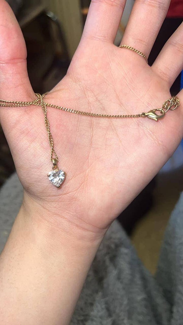 Gold diamond necklace