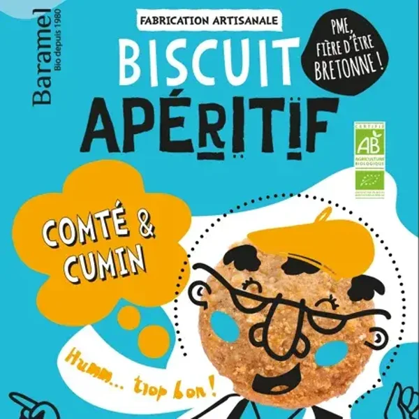 Biscuits salés Comté - Cumin Bio