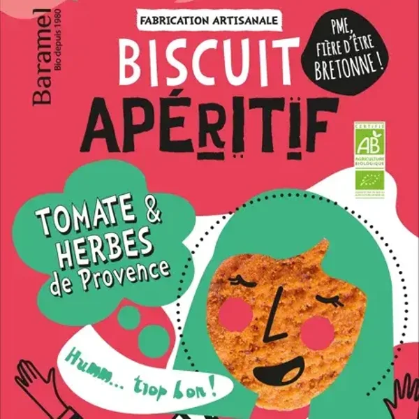 Biscuits salés Tomate - Herbes de Provence Bio