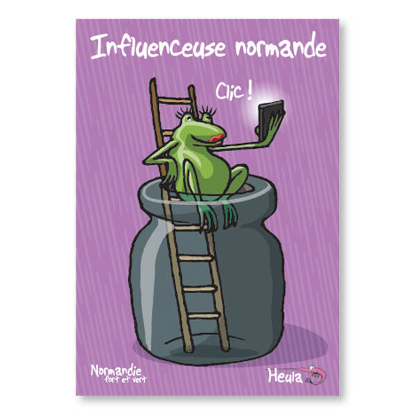 Carte postale Influenceuse H255