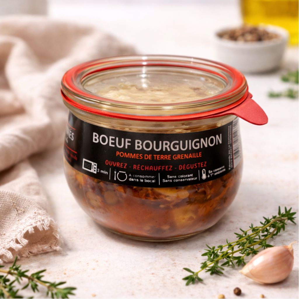 BŒUF BOURGUIGNON POMMES DE TERRE GRENAILLE