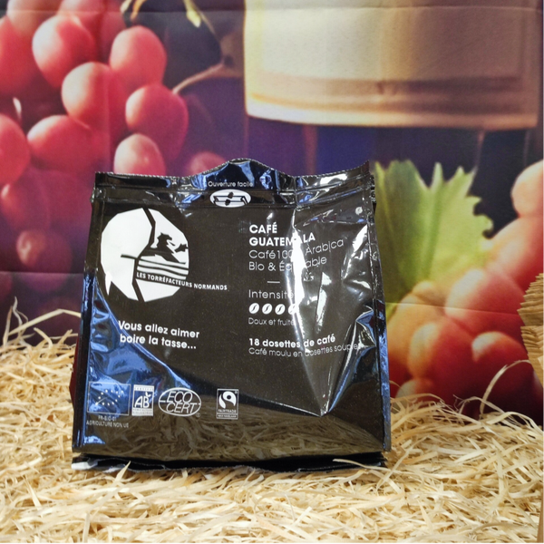 Café Guatemala BIO et EQUITABLE 18 DOSETTES
