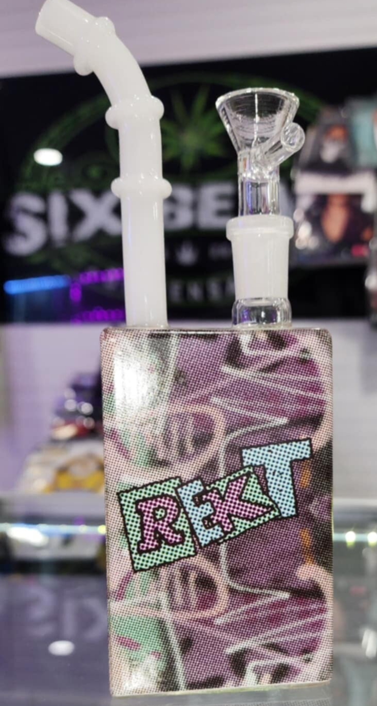 REKT JUICE BOX BONG DESIGN VARIES