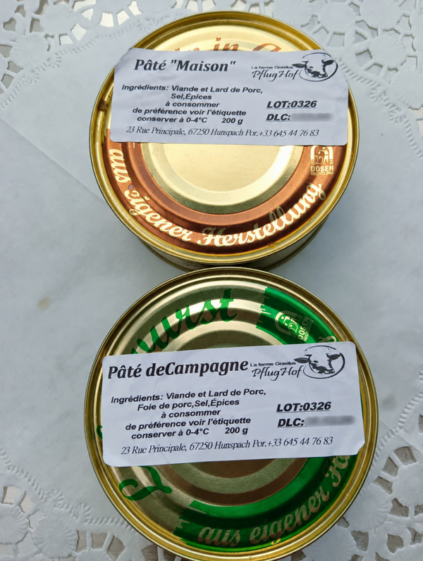 Pâté- Pasteten Pasztety