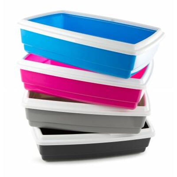 Bac à litière avec rebord