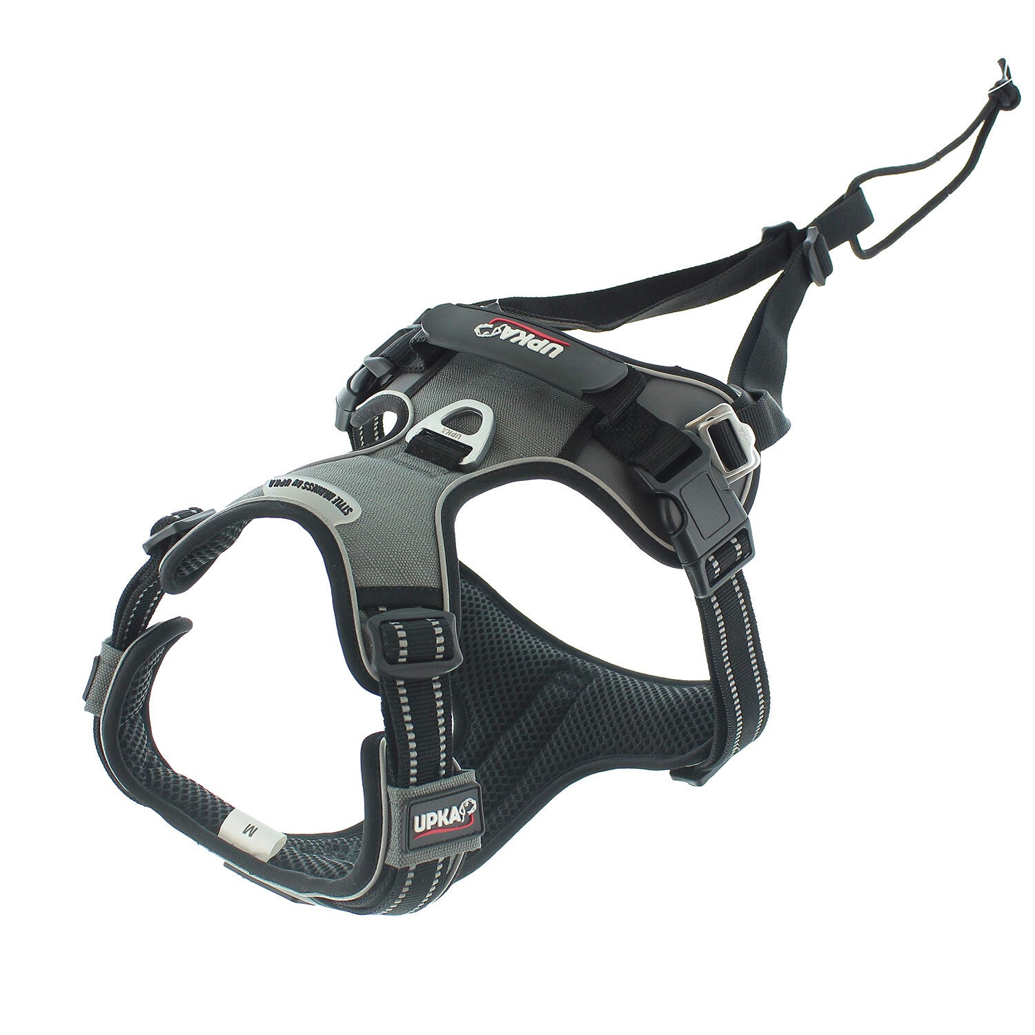 Harnais chien STYLE UPKA cani-marche, anti-traction, balade, gris
