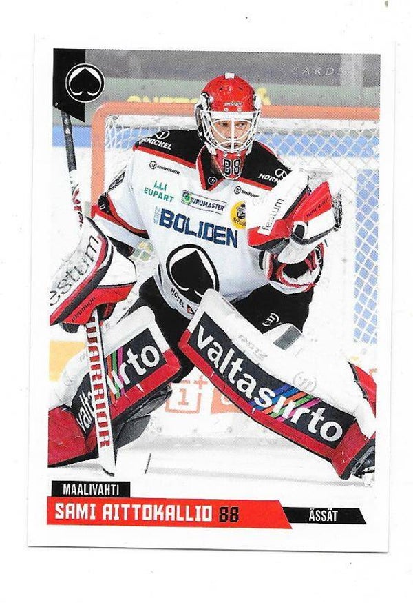 2019-20 Finnish Cardset #169 Sami Aittokallio Ässät , Glasgow Clan