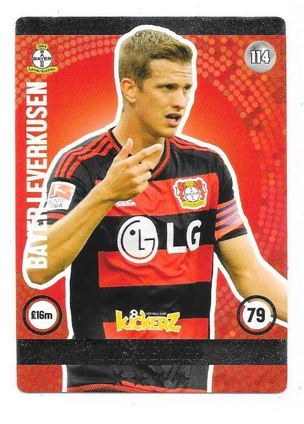 2015-16 Swedish Kickerz Silverstar # Lars Bender  Bayer Leverkusen , Germany