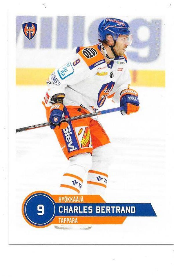 2021-22 Finnish Cardset #327 Charles Bertrand Tappara , HC Rouen