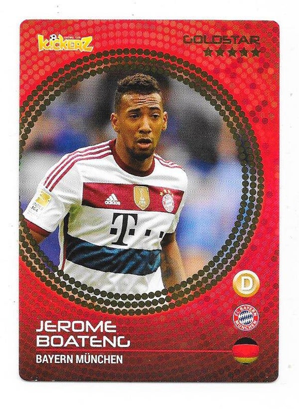 2014-15 Swedish Kickerz Goldstar # Jerome Boateng FC Bayern München , Germany