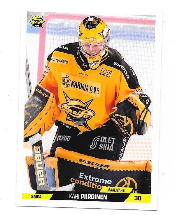 2023-24 Finnish Cardset #381 Kari Piiroinen Saipa , Windsor Spitfires