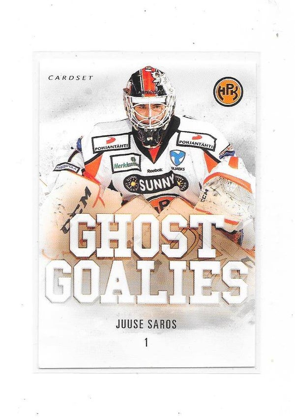 2014-15 Finnish Cardset Ghost Goalies #4 Juuse Saros  HPK  , Nashville Predators