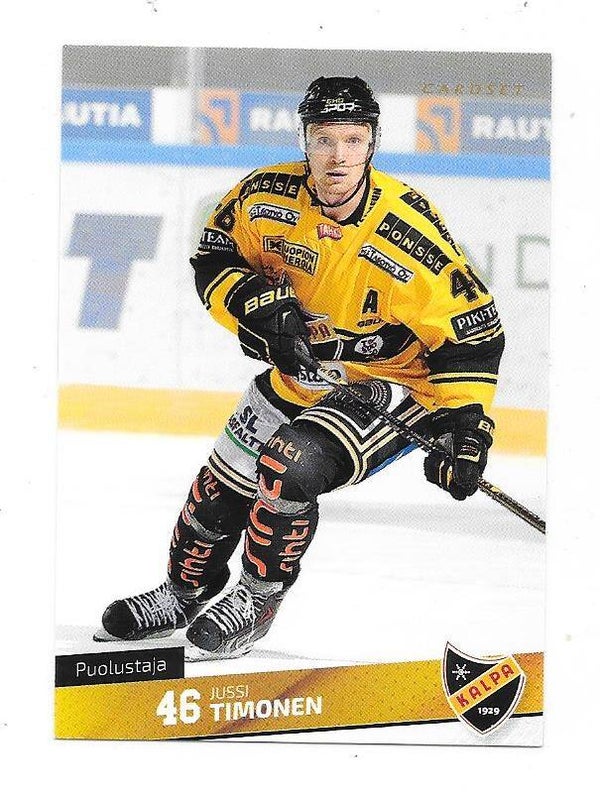 2016-17 Finnish Cardset #85 Jussi Timonen Kalpa , Schwenninger Wild Wings