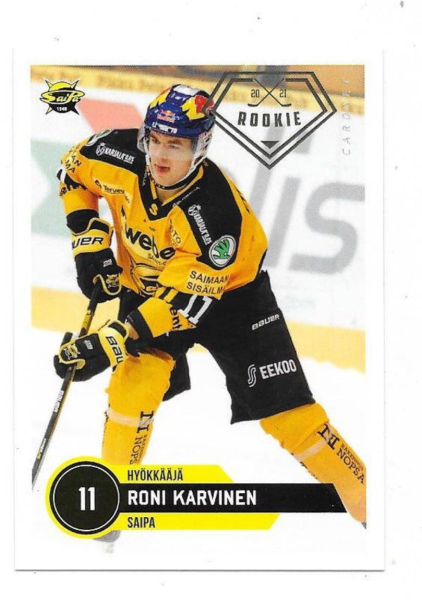 2021-22 Finnish Cardset Rookies #RC306 Roni Karvinen Saipa RC