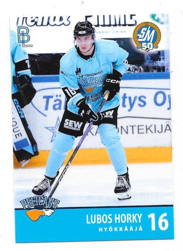 2024-25 Finnish Blueline #128 Lubos Horky Pelicans , Kometa Brno