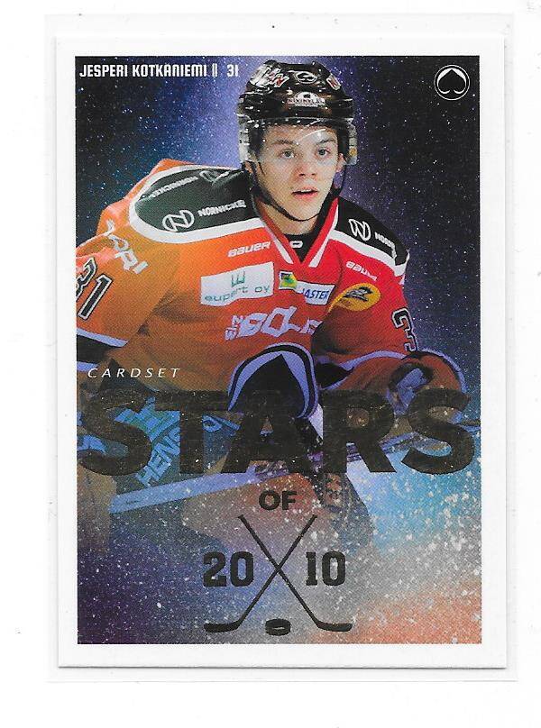 2019-20 Finnish Cardset Stars of 2010 #15 Jesperi Kotkaniemi Ässät , Carolina Hurricanes