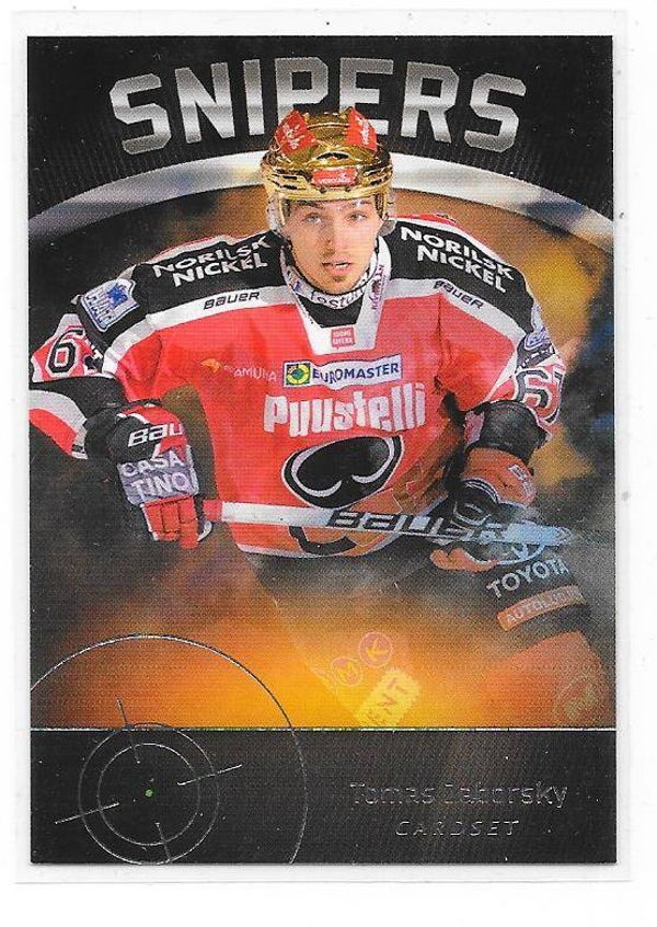 2011-12 Finnish Cardset Snipers #14 Tomas Zaborsky Ässät , Dukla Trencin