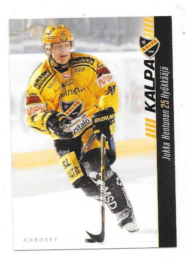 2012-13 Finnish Cardset #82 Jukka Hentunen Kalpa , Nashville Predators