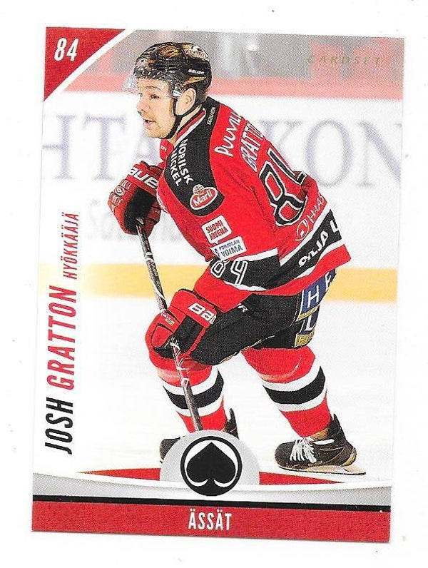 2015-16 Finnish Cardset #369 Josh Gratton Ässät , Kingston Frontenacs