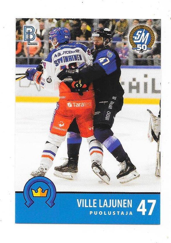 2024-25 Finnish Blueline TeamIssued #Kiekko-Espoo-4 Ville Lajunen  , HC Plzen