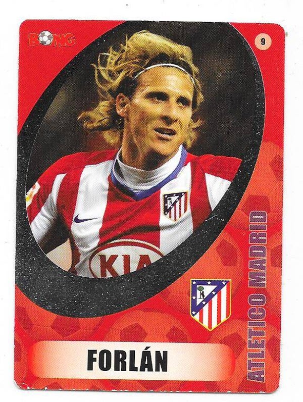 2008-09 Finnish Boing #9 Diego Forlán   Atletico Madrid , Uruguay