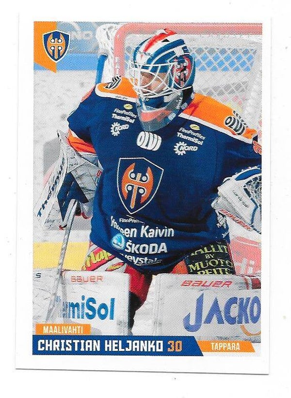 2019-20 Finnish Cardset #145 Christian Heljanko Tappara , ERC Ingolstadt