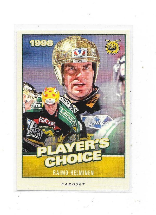2014-15 Finnish Cardset Players Choice #8of24 Raimo Helminen , Ilves